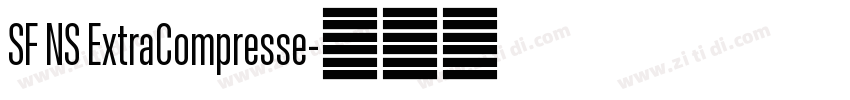 SF NS ExtraCompresse字体转换
